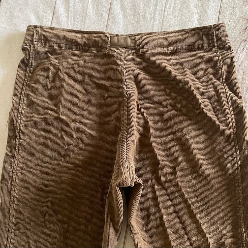 Y2k Corduroy Cropped Capri Pants Women’s 6 Brown Cinch Button Outdoor 90s Pulp - Picture 8 of 14
